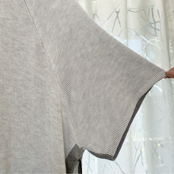 Lululemon Heathered light asphalt gray knit hoodie Opened Up Poncho sweater - Picture 8 of 13